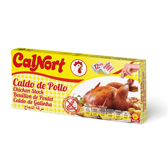 Caldo de Pollo pastilla 10 g Calnort