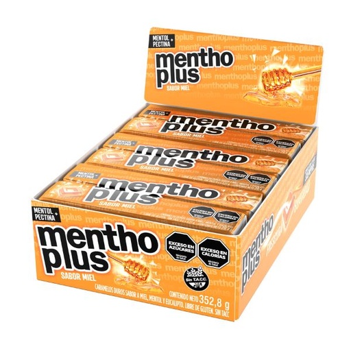 Caramelo Duro Mentho Plus Miel 30.6g