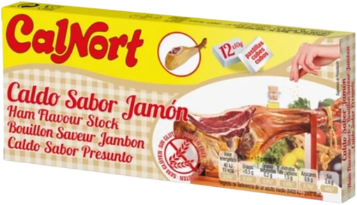 Caldo de Jamon pastilla 10 g Calnort